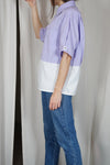 La Chemise Sorbet Lila & Blanc - Pièce unique faut le voir porté © - T. 36 à petit 40