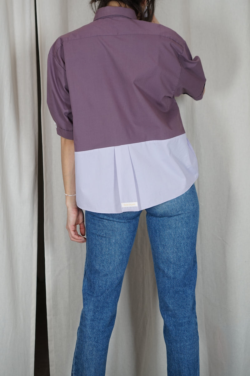 La Chemise Sorbet Violet Colombin & Lila - Pièce unique faut le voir porté © - T. 36 à 42