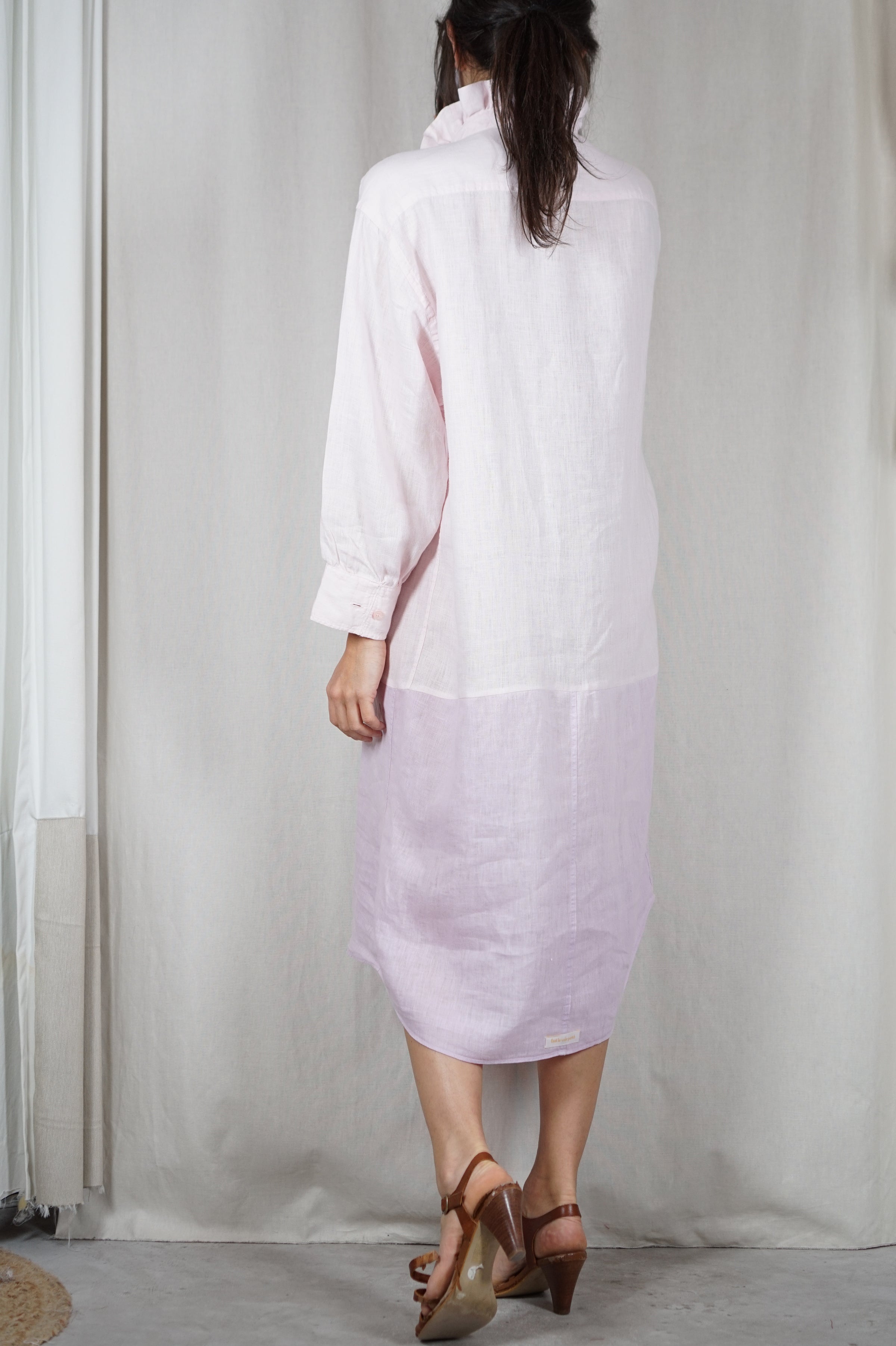 Modele Robe Avec Collerette La Robe Sorbet à collerette - Pur Lin - PIÈCE PREMIUM - T. 36 à 44 (li ...