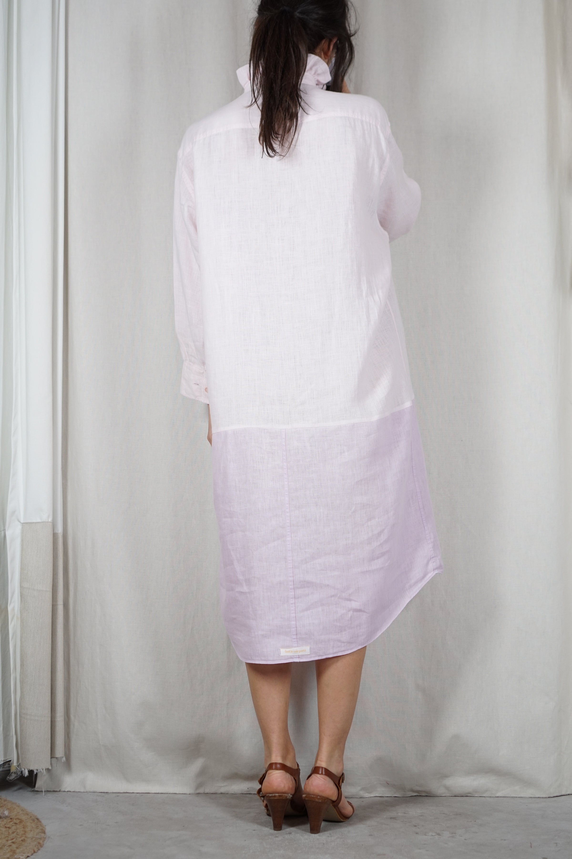 Modele Robe Avec Collerette La Robe Sorbet à collerette - Pur Lin - PIÈCE PREMIUM - T. 36 à 44 (li ...
