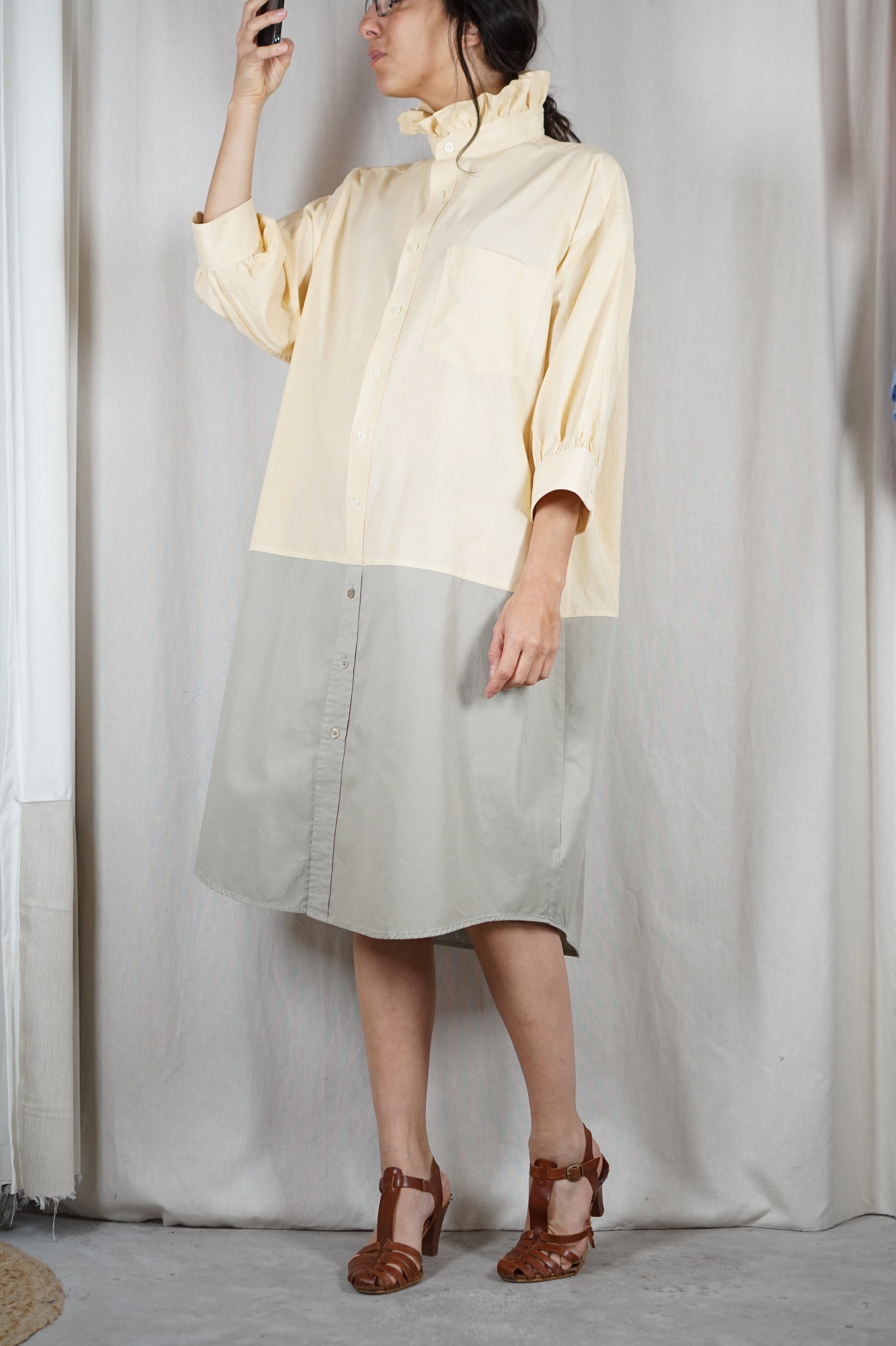 Modele Robe Avec Collerette La Robe Sorbet Maxi à collerette - Coton - PIÈCE PREMIUM - T. 36 à 46 ...