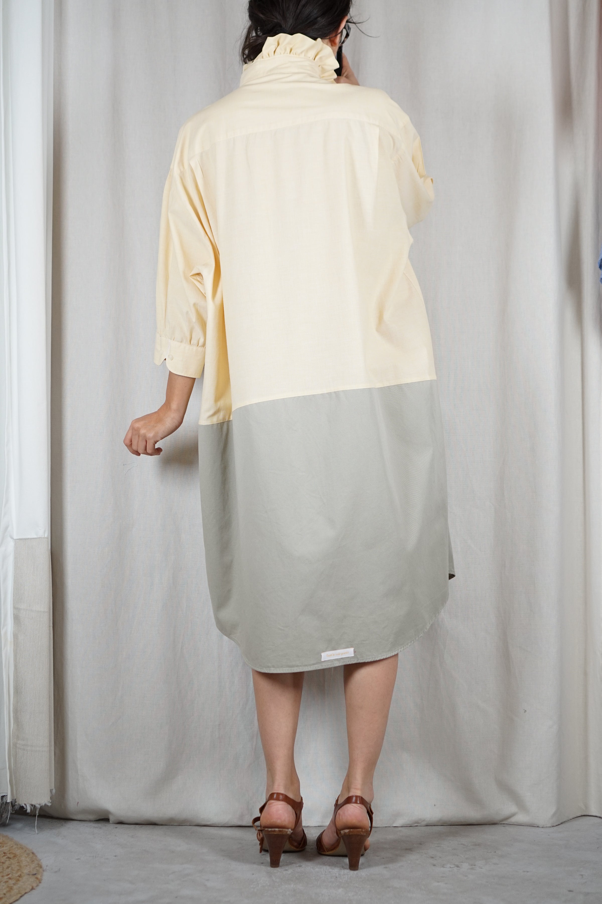 Modele Robe Avec Collerette La Robe Sorbet Maxi à collerette - Coton - PIÈCE PREMIUM - T. 36 à 46 ...