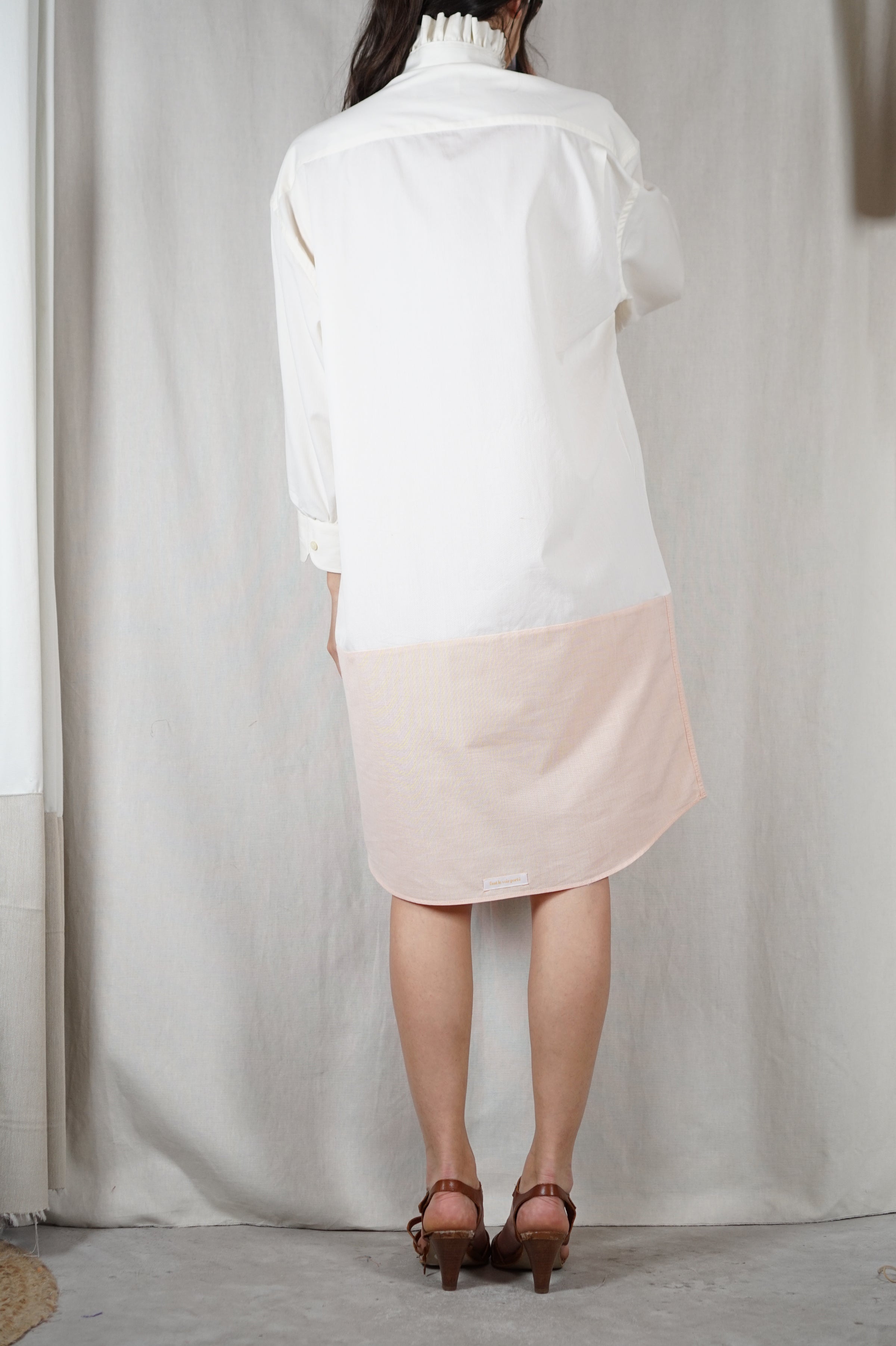 Modele Robe Avec Collerette La Robe Sorbet à collerette & manches ballon - Coton majoritaire - T ...