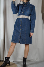 Superbe Robe Vintage en Jean - 100% Coton