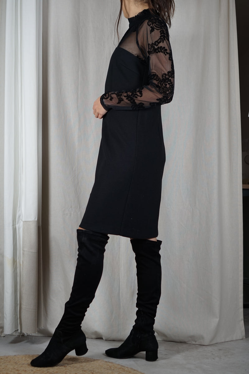 Magnifique Robe noire Vintage - T. 38 & petit 40