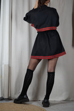 Magnifique Ensemble Noir & Tartan - T. 36 à petit 40 - 1m65 max reco