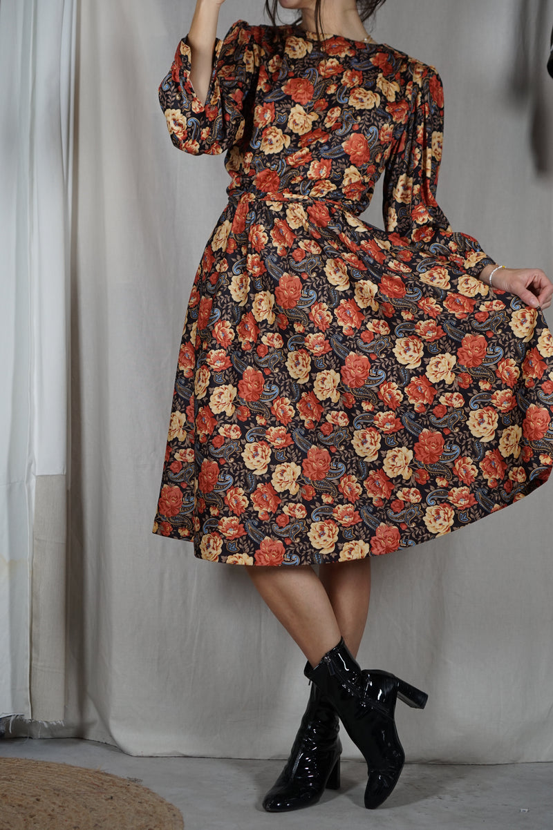 Superbe Robe Vintage 100% Lin 🇫🇷 - T.36 & petit 38
