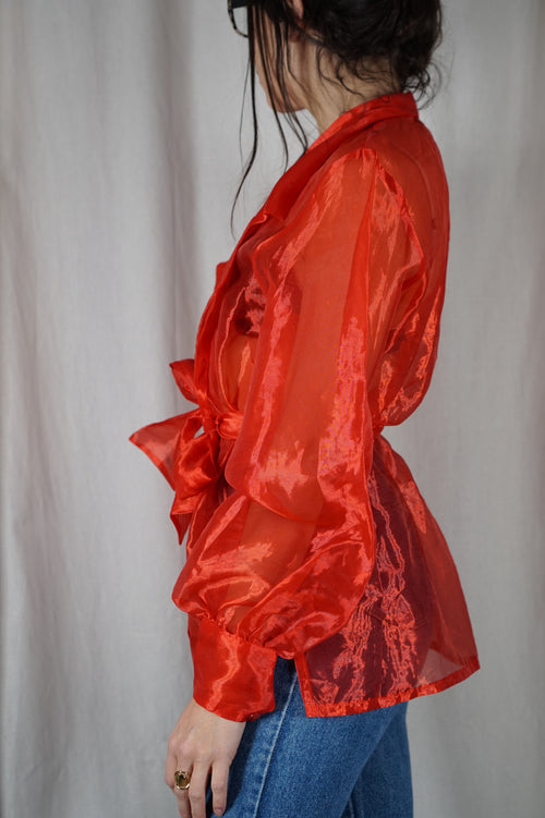 Incroyable Blouse Organza à nouer 🇫🇷 - RARE - T. 38 à 44