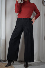 Beau Pantalon Vintage à jambes larges - T. 40