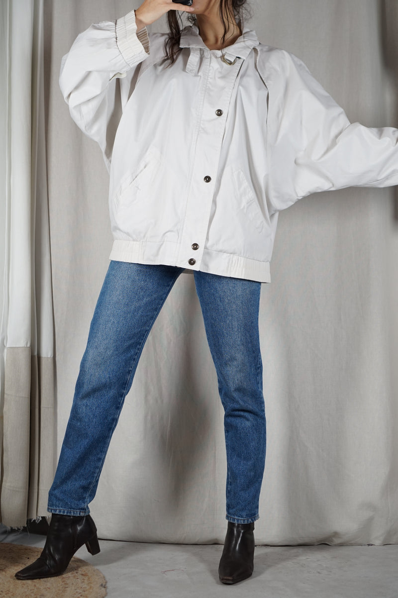 Superbe Trench/Bomber Vintage en coton - T. 42 à 46