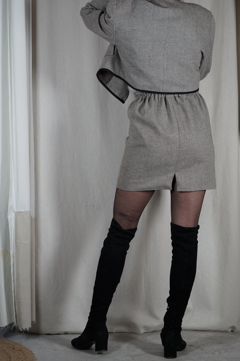 L'Ensemble Tailleur en laine vierge - Pièce Unique Upcyclée - T. 36 - 1m72/73 max reco