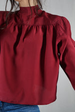 Incroyable Chemise Yves Saint Laurent Vintage Upcyclée - 100% Soie - Pièce Unique - T. 34 & 36