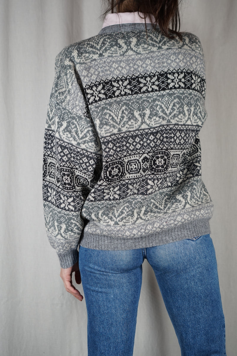 Superbe pull Vintage chaud - T. 36/38 à 42
