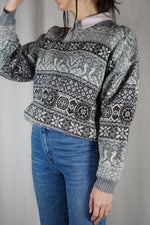 Superbe pull Vintage chaud - T. 36/38 à 42