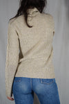 Superbe Pull Vintage couleur sable chiné - Laine - T. 34 à 38/40
