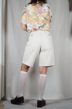 Superbe Short long Vintage 100% Coton - T. 40