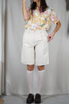 Superbe Short long Vintage 100% Coton - T. 40
