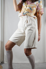 Superbe Short long Vintage 100% Coton - T. 40