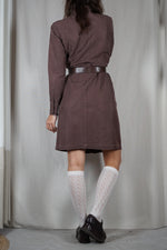Belle Robe Vintage en soie, lin et coton - T. 34 & 36