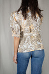 Adorable Blouse Vintage fleurie à nouer - Viscose  🇫🇷 - T. grand 36 à petit 40