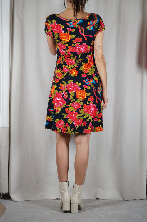 Adorable robe fleurie fabriquée en France - T. grand 38 à 40