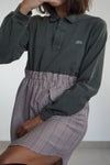 La Robe Polo Kaki & Vichy - Pièce unique faut le voir porté © - Coton - T. 34 à 38