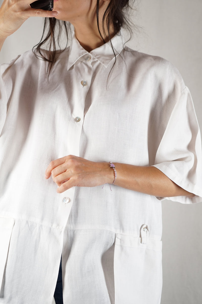 Magnifique Chemise/Veste fine en lin - Coup de coeur! - T. grand 40 à 44/46