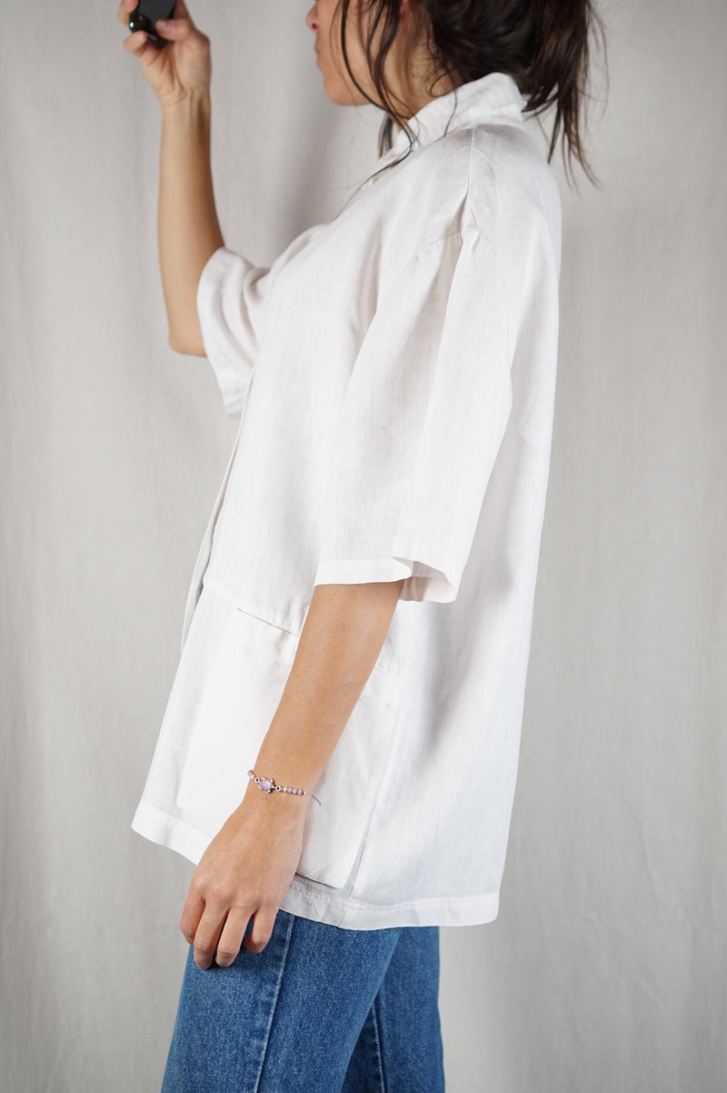 Magnifique Chemise/Veste fine en lin - Coup de coeur! - T. grand 40 à 44/46