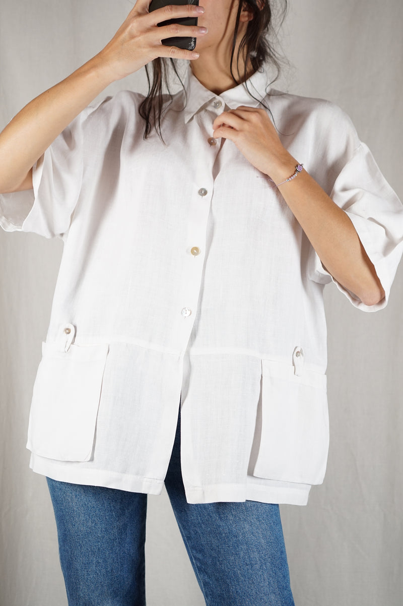 Magnifique Chemise/Veste fine en lin - Coup de coeur! - T. grand 40 à 44/46