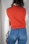 Cardigan Coquelicot Upcyclé - Pièce Unique faut le voir porté - T. 34 & 36