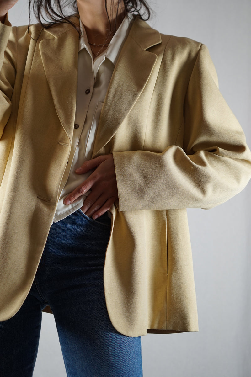 Superbe Veste Vintage couleur sable - T. 44/46