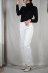 Beau jean Vintage 100% Coton - Blanc Cassé - T. 34/36