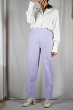 Superbe Pantalon Carotte Vintage Lila - T. 36