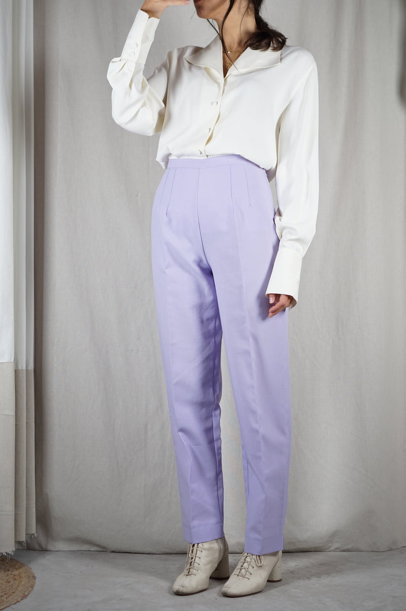 Superbe Pantalon Carotte Vintage Lila - T. 36
