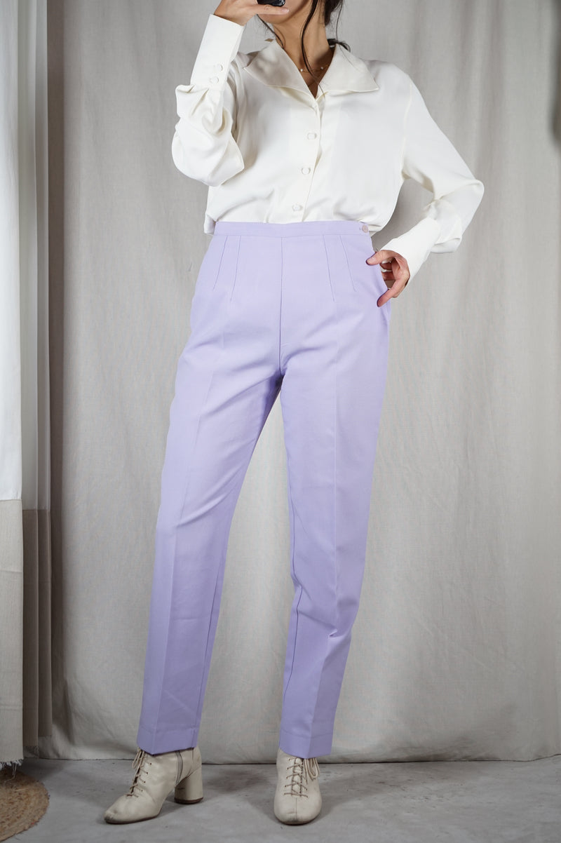 Superbe Pantalon Carotte Vintage Lila - T. 36