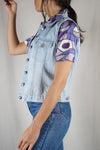 Belle Veste Vintage sans manches en Jean - T.34 & 36
