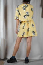 L'Ensemble Upcyclé Jaune soleil & Marine - T. 42 & 44 - T. 1m68 max recommandé