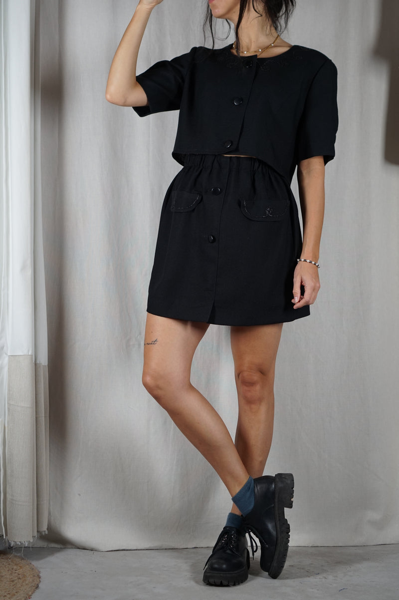 L'Ensemble Upcyclé noir - T. grand 36 & 38 - T. 1m68 max recommandé