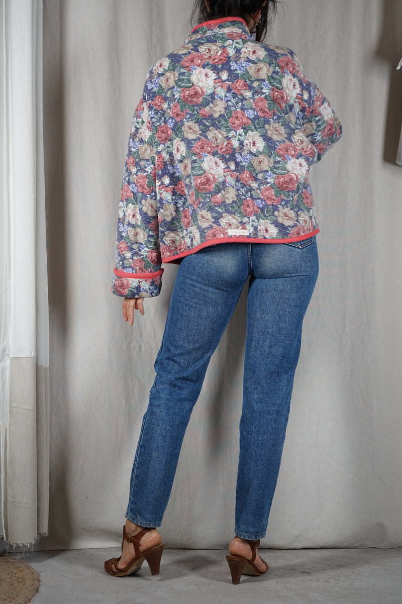 La Veste Fleurie Oversize - T. 40 à 46 - 1m70 minimum recommandé