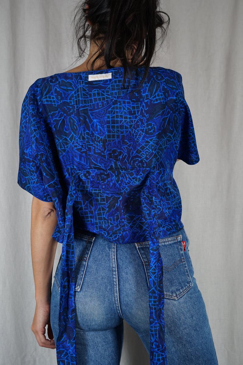 Superbe maille Vintage Noire - Encolure Carrée - Laine Mérinos - T.34/36 au petit 40
