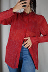 Adorable Cardigan Vintage Bleu bébé & Ocre - T.36 à petit 40