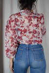 Superbe Chemise Vintage Léopard à double-col - T.40 à 44/46