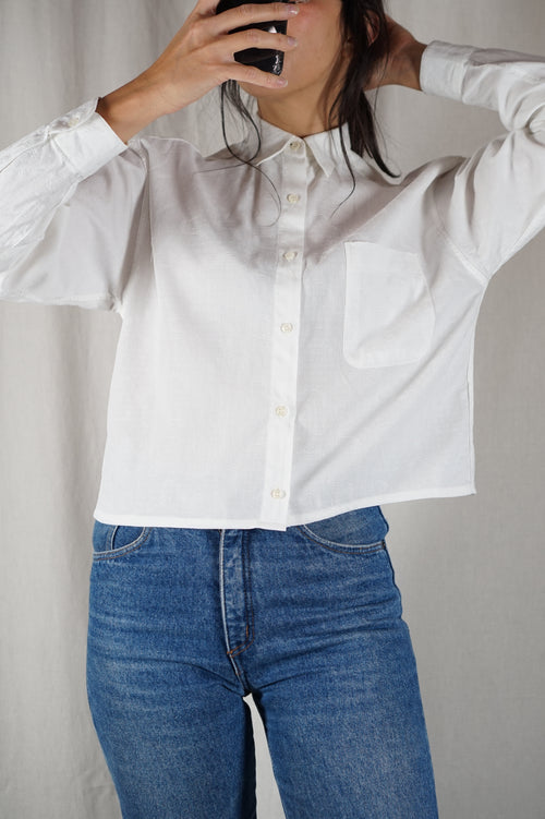 Adorable Chemise Vintage - viscose & coton - T. grand 34 à petit 38