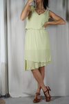 L'Ensemble Vert Amande Upcyclé - T. 36 & 38 - T. 1m75 max recommandé