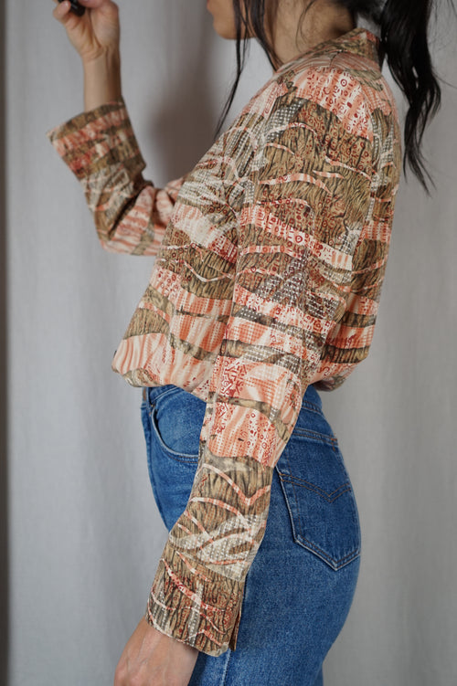 Belle Chemise Vintage imprimée - T. 36 à petit 40