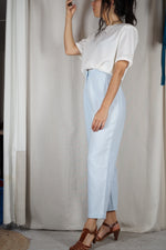 Superbe Pantalon Vintage bleu ciel - T. 38