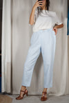 Superbe Pantalon Vintage bleu ciel - T. 38