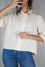 La Chemise Jaune pâle à Marguerites - Pièce unique faut le voir porté © - T. 36 & 38