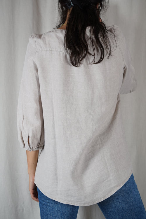 Superbe Blouse mi-longue en Lin - T. 36 & 38