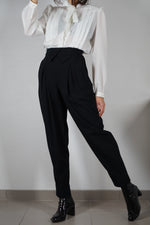 Superbe Pantalon Vintage Carotte noir - T. 40